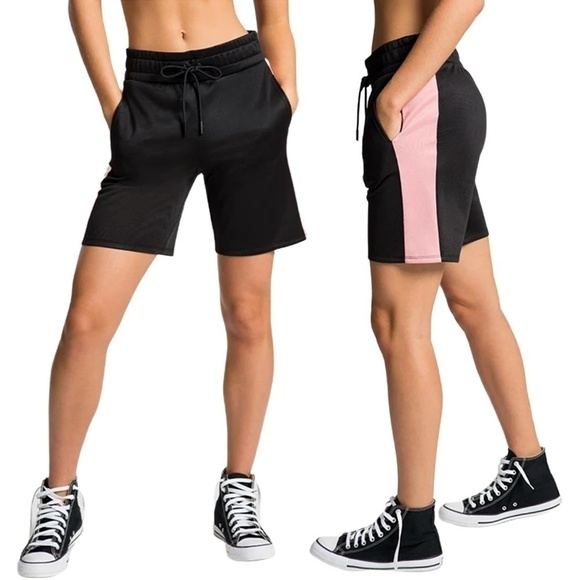 Juicy COUTURE Basketball Shorts Athletic Gym Jogging Fitness Fleece Pockets - Picture 1 of 9